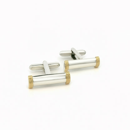 Tiffany & Co Estate Cufflinks 18k Gold Sterling Silver TIF669