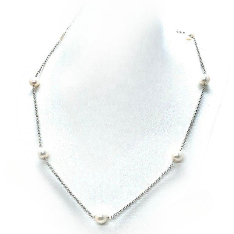 Akoya Pearl Necklace 7.65-7.85 mm 14k Gold 19" Women Certified $1,850 721769 - Certified Fine Jewelry