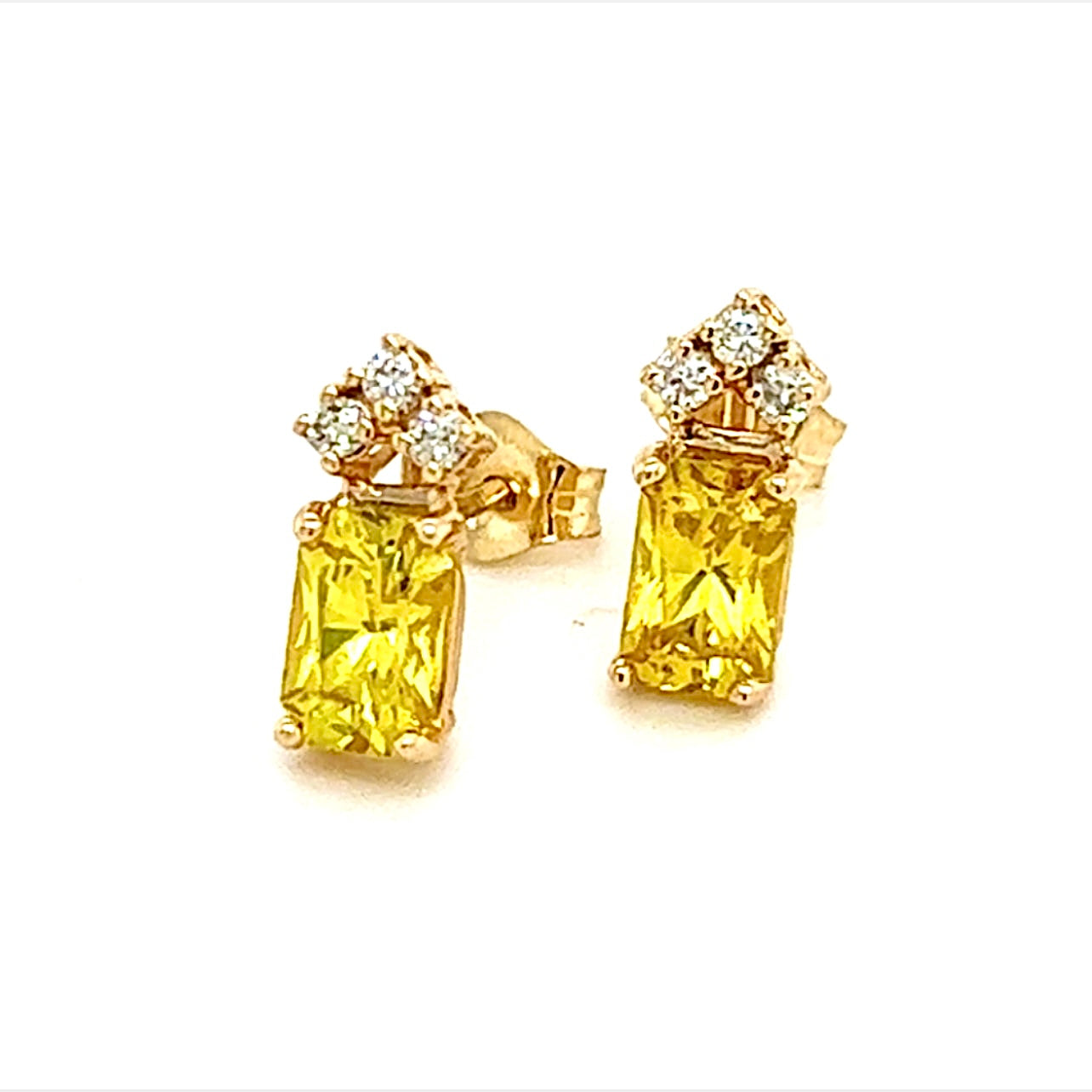 Natural Sapphire Diamond Earrings 14k Gold 1.74 TCW Certified $1,590 121260 - Certified Fine Jewelry