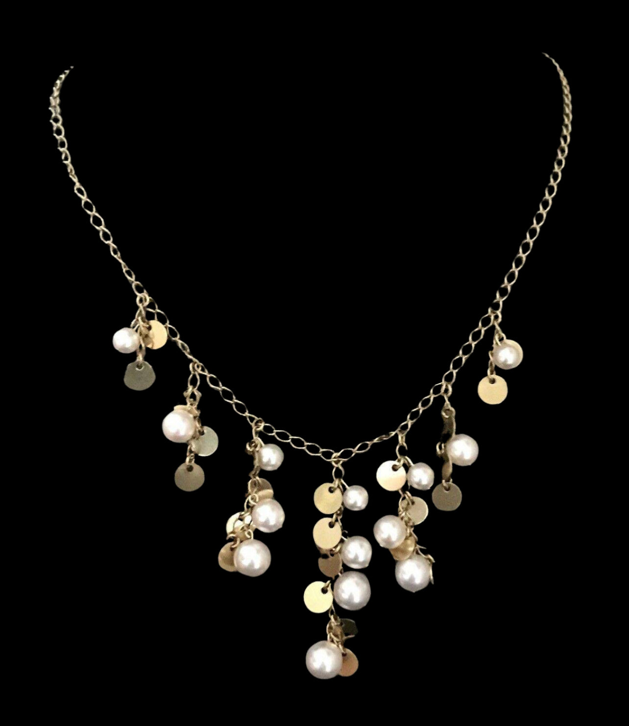 Akoya Pearl 14k Gold Necklace 8 mm 17"  Italy Certified $3,950 817023