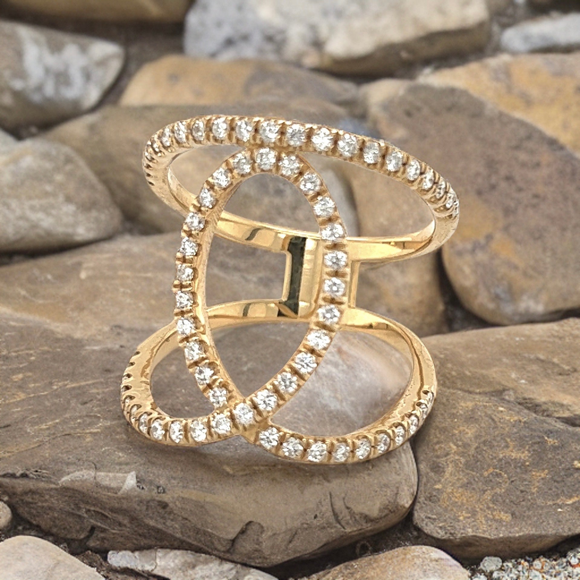 Diamond Ring Size 9.25 14k Gold 0.85 TCW 7.02 Grams Certified $5,950 215418 - Certified Fine Jewelry