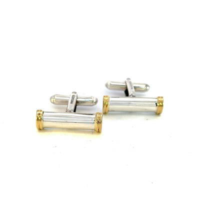 Tiffany & Co Estate Cufflinks 18k Gold Sterling Silver TIF763