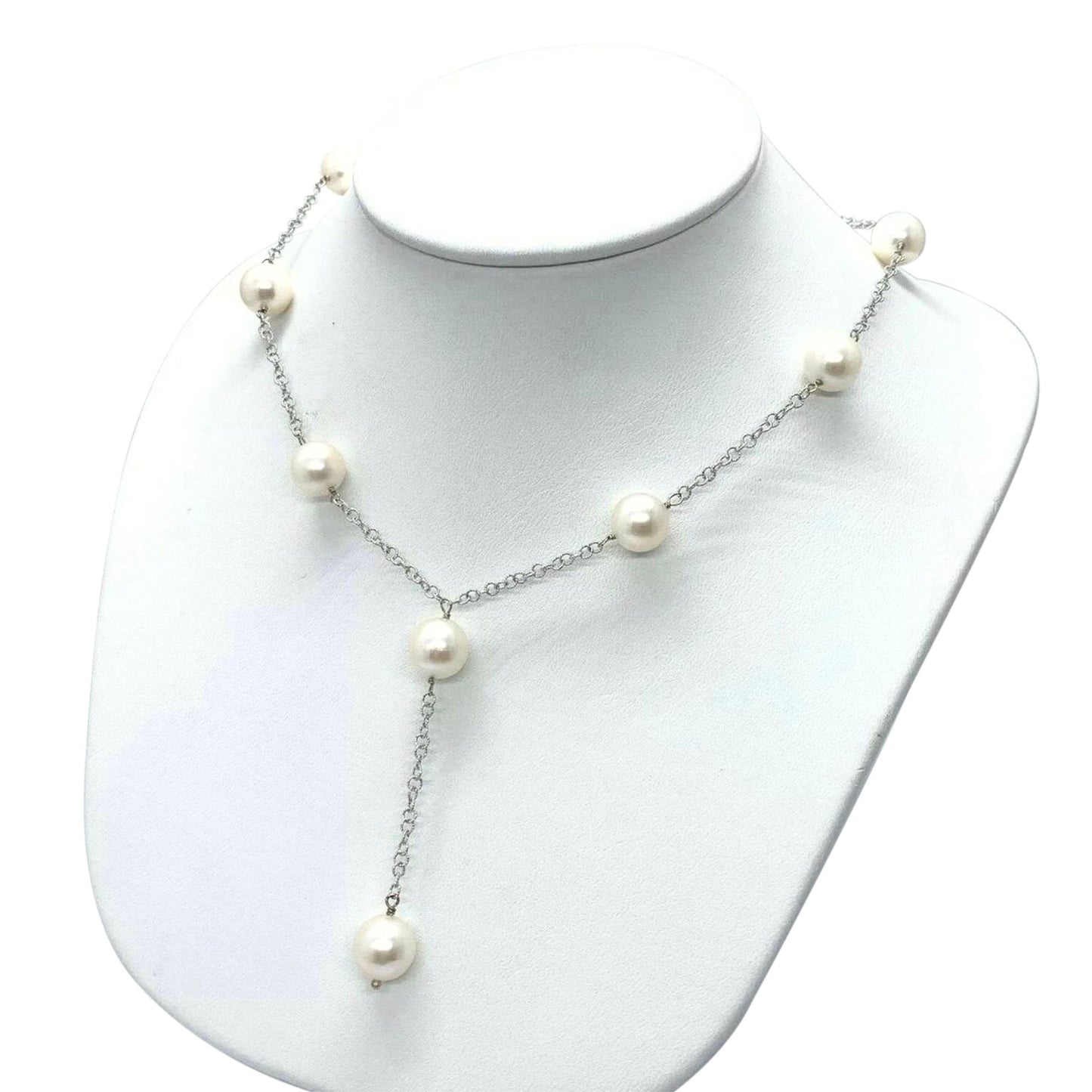 Akoya Pearl Necklace 9-9.5 mm 14k Gold 21" Women Certified $2,950 721468