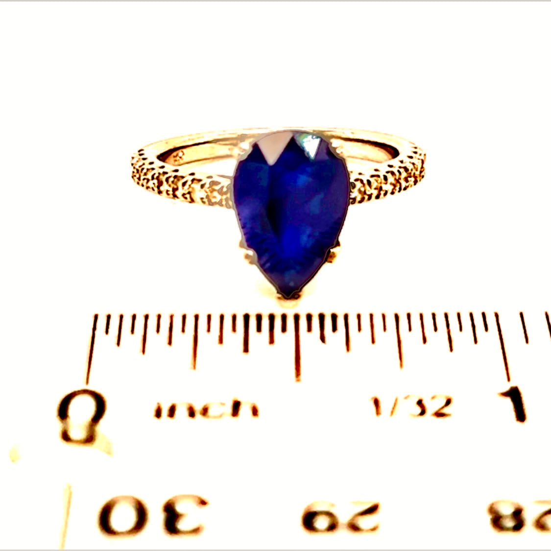 Sapphire Diamond Ring Size 6.5 14k Gold 2.77 TCW Certified $2,675 215415