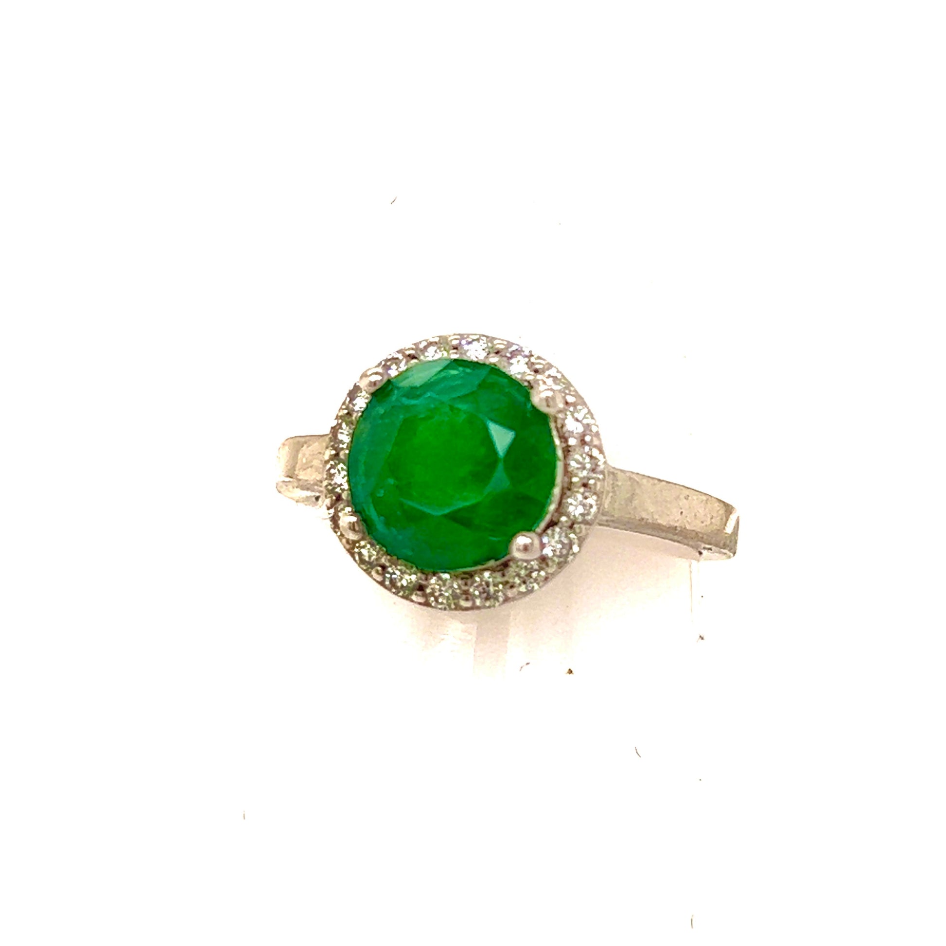 Natural Emerald Diamond Ring 14k Gold 2.83 TCW Certified $4,950 213252 - Certified Fine Jewelry