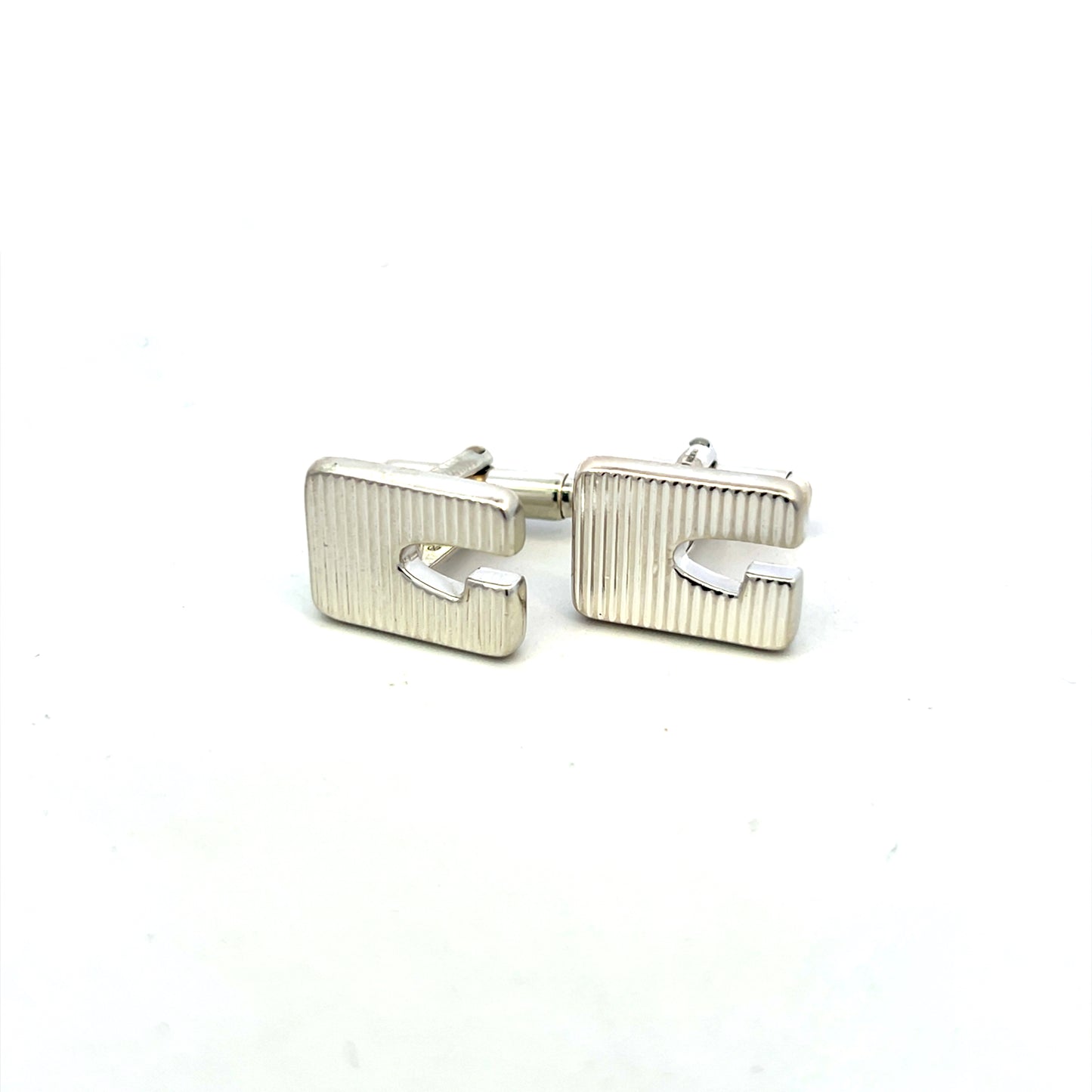 Gucci Estate Mens Cufflinks Sterling Silver G37