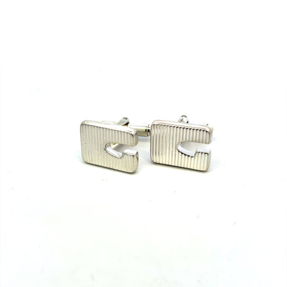 Gucci Estate Mens Cufflinks Sterling Silver G37