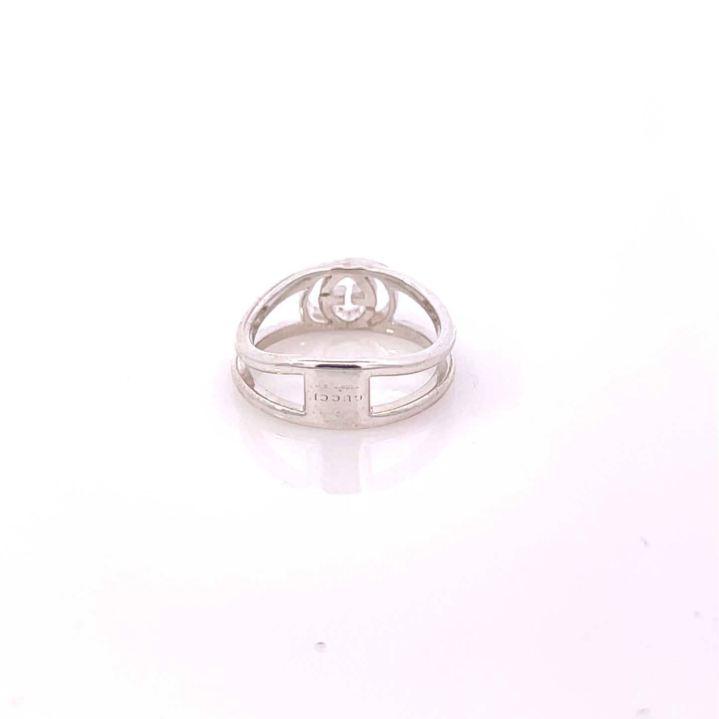 Gucci Estate Ladies Ring Size 4 Sterling Silver 2.2 Grams G47