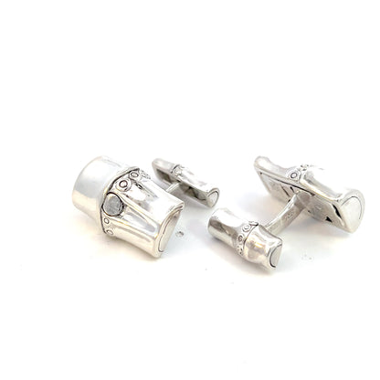 Georg Jensen Estate Bambo Cufflinks Sterling Silver GJ30