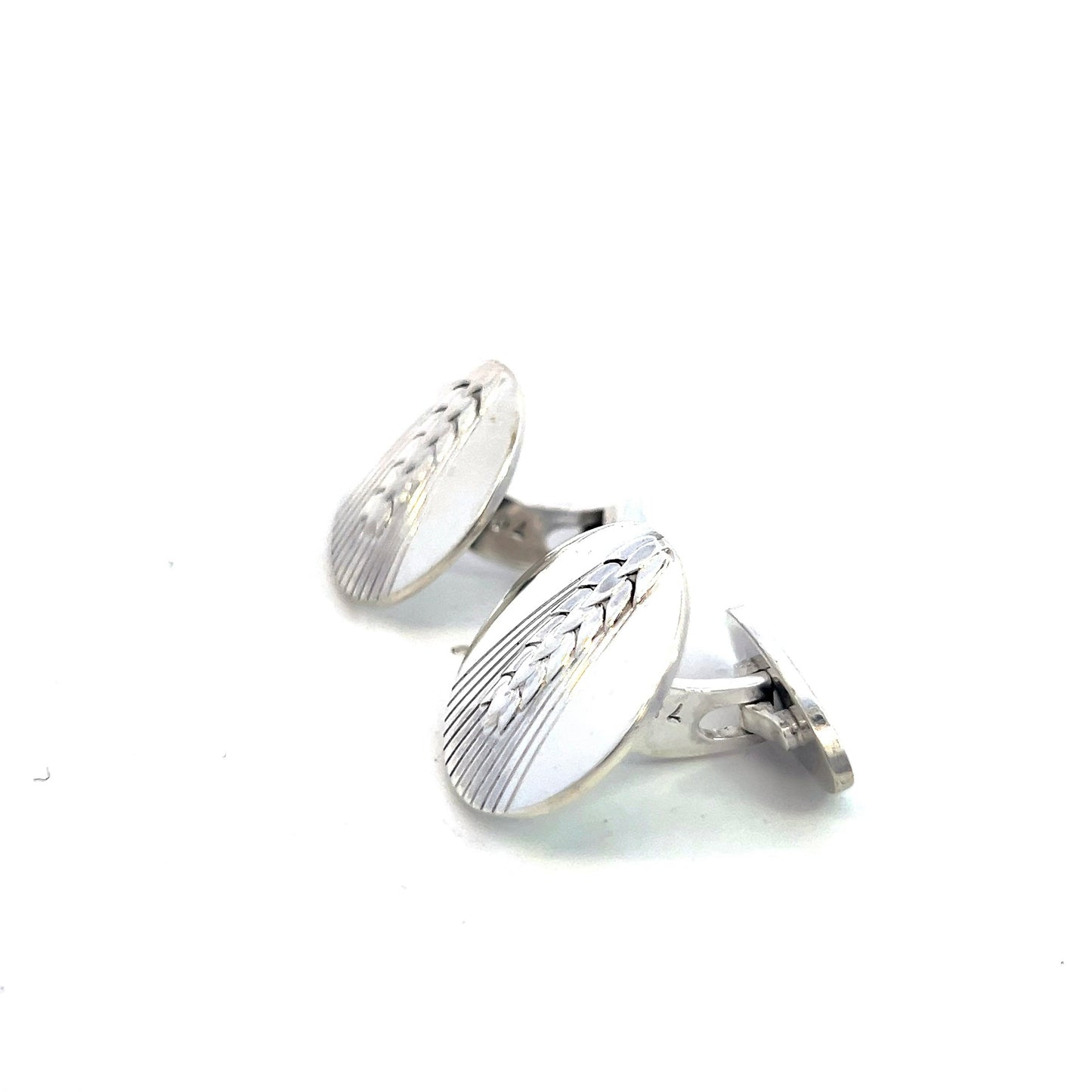 Georg Jensen Estate Cufflinks Sterling Silver 18 Grams GJ39