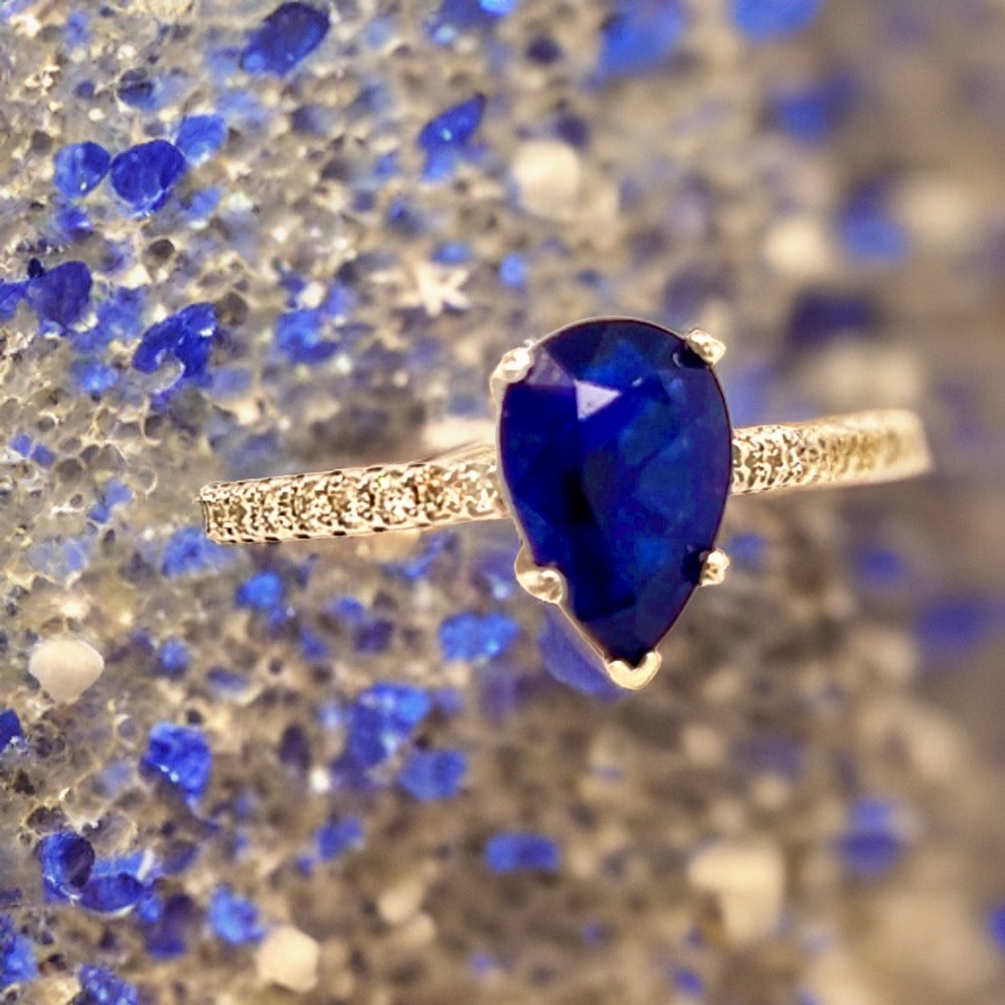 Sapphire Diamond Ring Size 6.5 14k Gold 2.77 TCW Certified $2,675 215415 - Certified Fine Jewelry