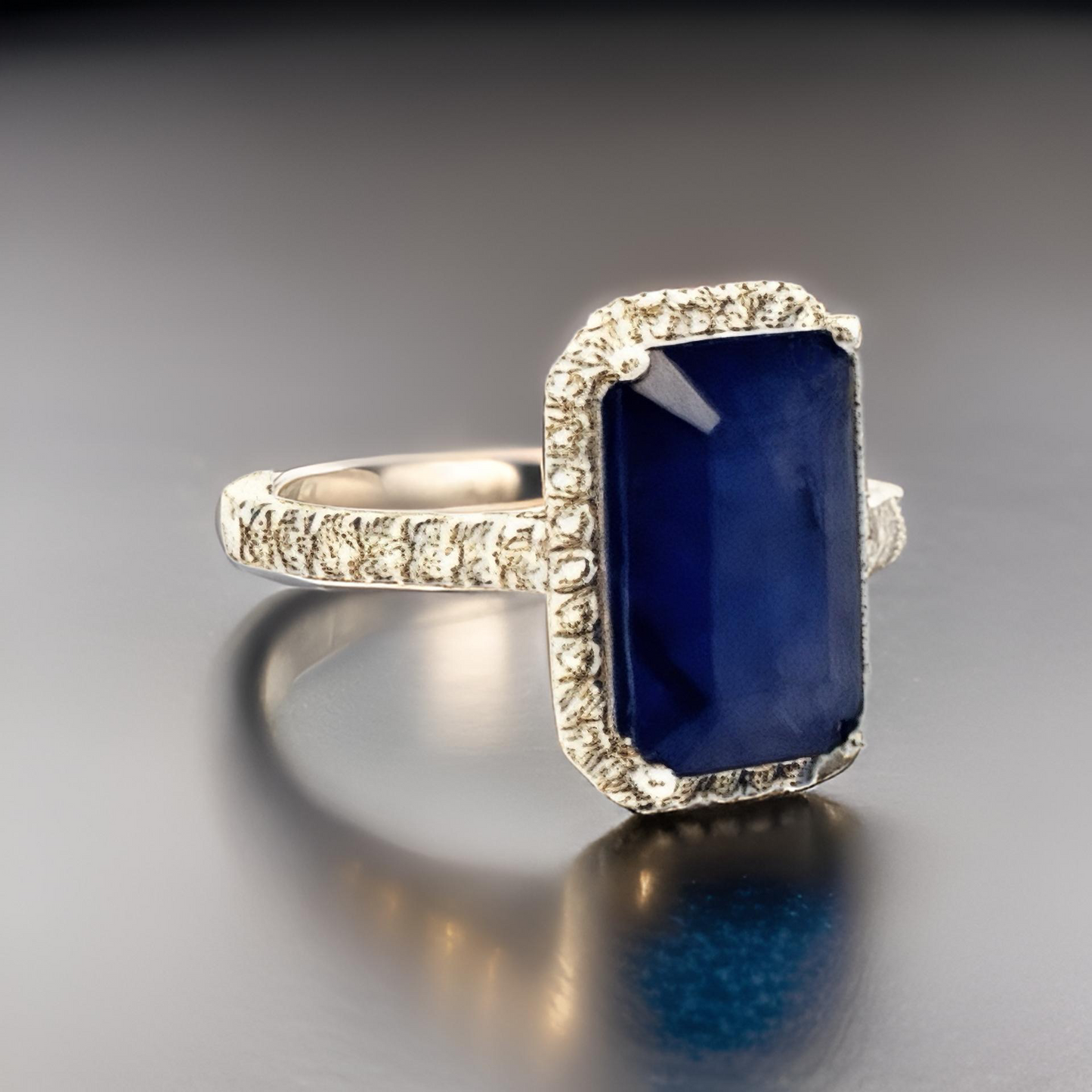 Sapphire Diamond Ring Size 6.25 14k Gold 6.84 TCW Certified $3,200 215421