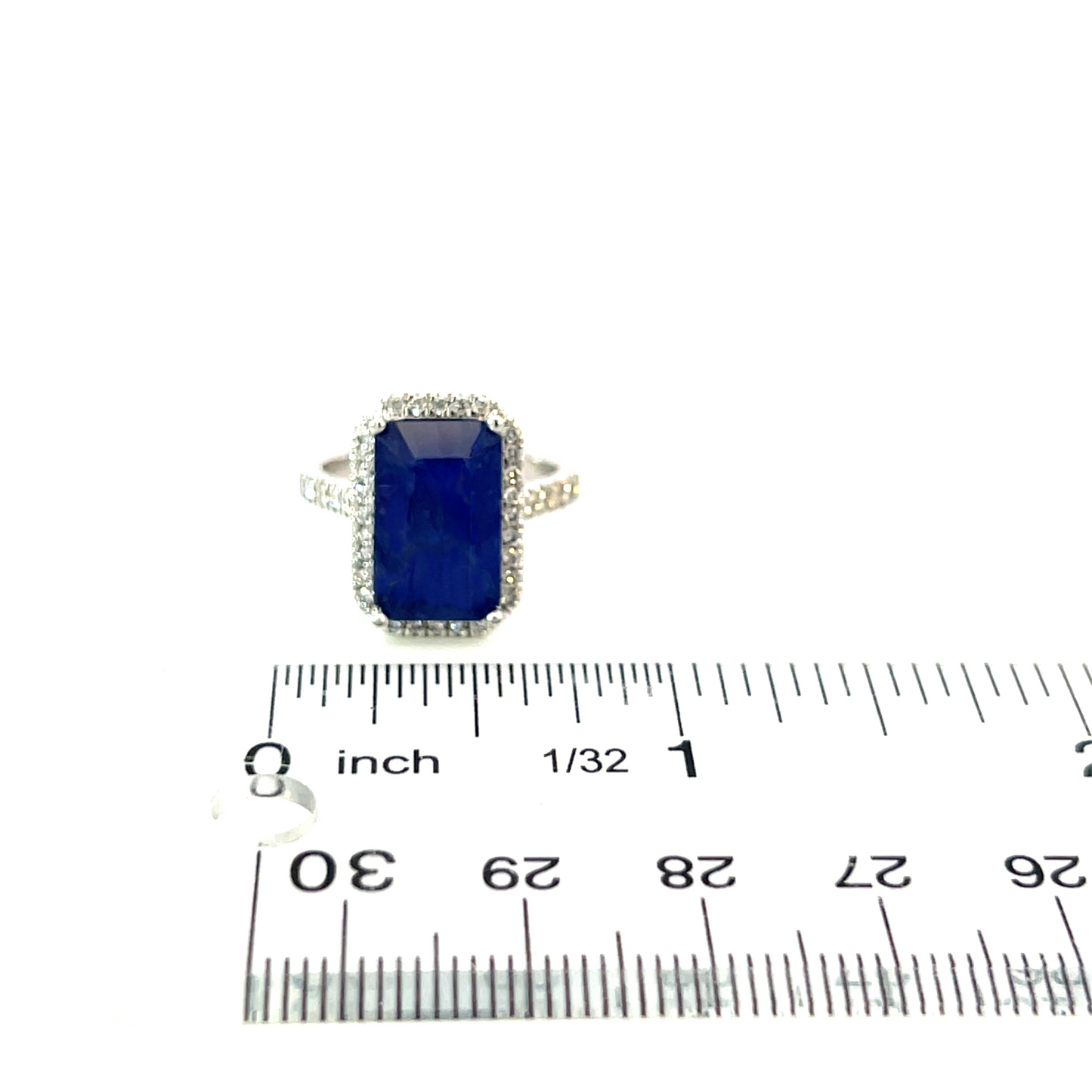 Sapphire Diamond Ring Size 6.25 14k Gold 6.84 TCW Certified $3,200 215421