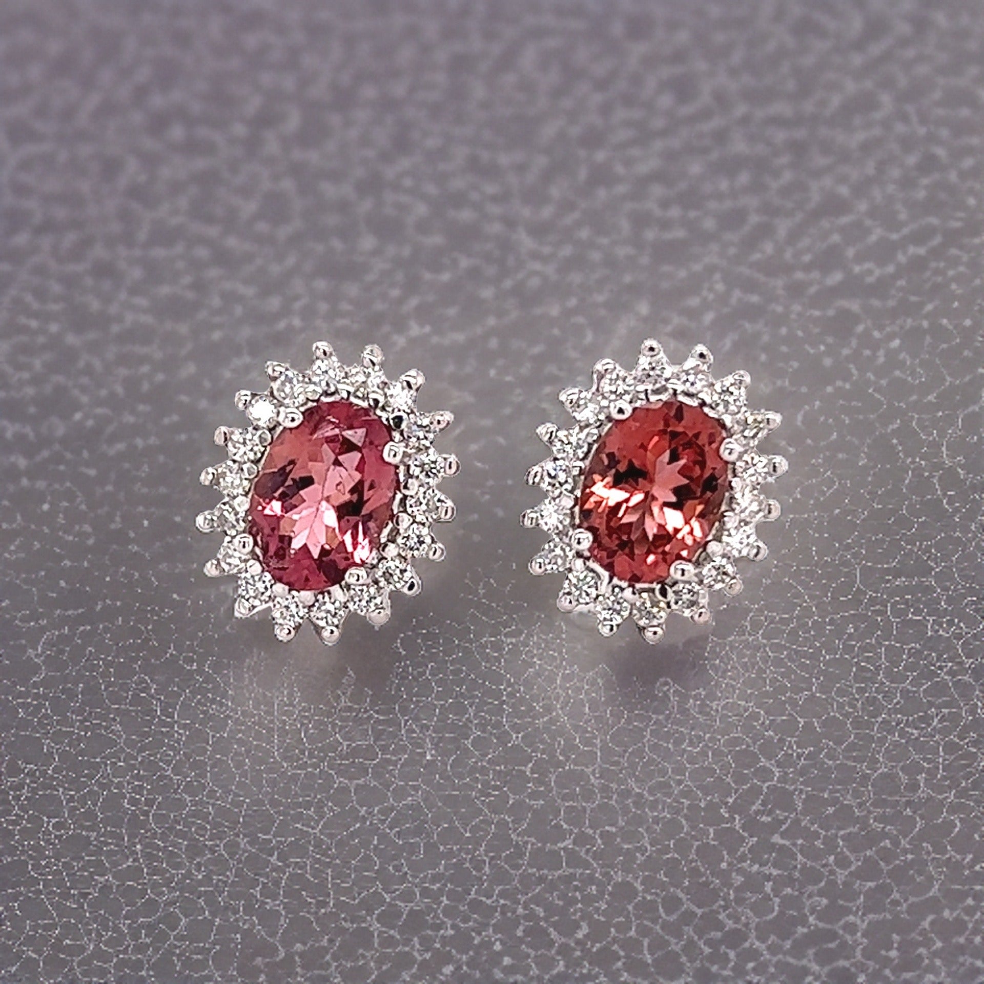 Natural Tourmaline Diamond Earrings 14k Gold 1.94 TCW Certified $3,950 215100 - Certified Fine Jewelry