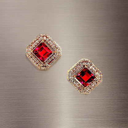 Natural Tourmaline Diamond Earrings 14k Gold 4.47 TCW Certified $6,970 112167 - Certified Fine Jewelry