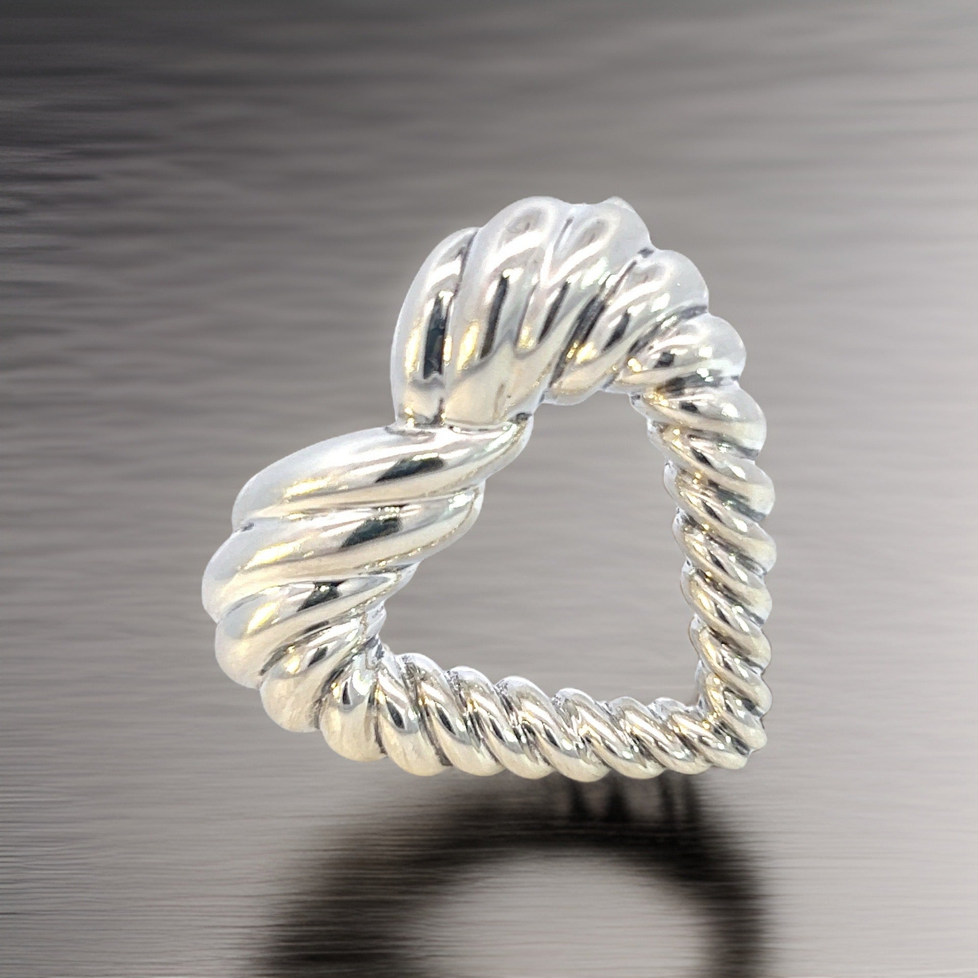 Tiffany & Co Estate Large Heart Brooch Silver TIF555 - Certified Fine Jewelry