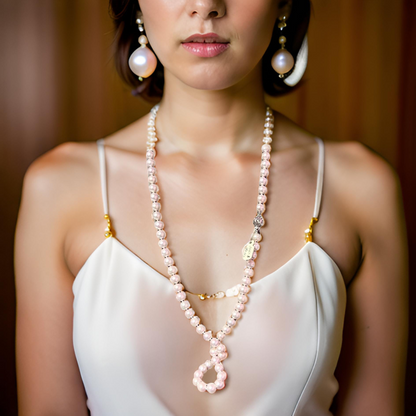 Akoya Pearl Diamond Necklace 30" 18k W Gold 8.50 mm Certified $5,975 311640