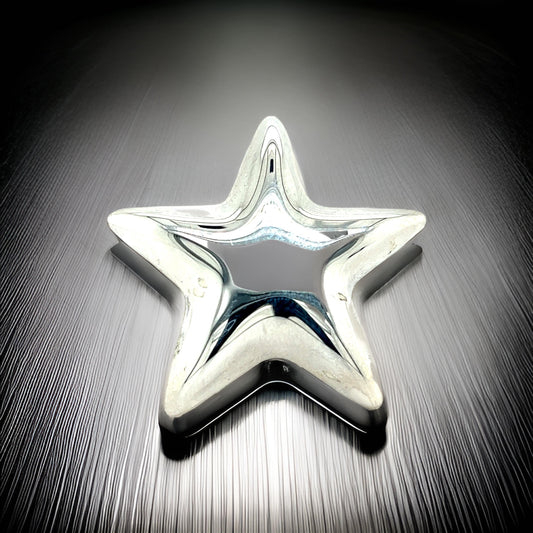 Tiffany & Co Estate Puffed Star Brooch Sterling Silver TIF740