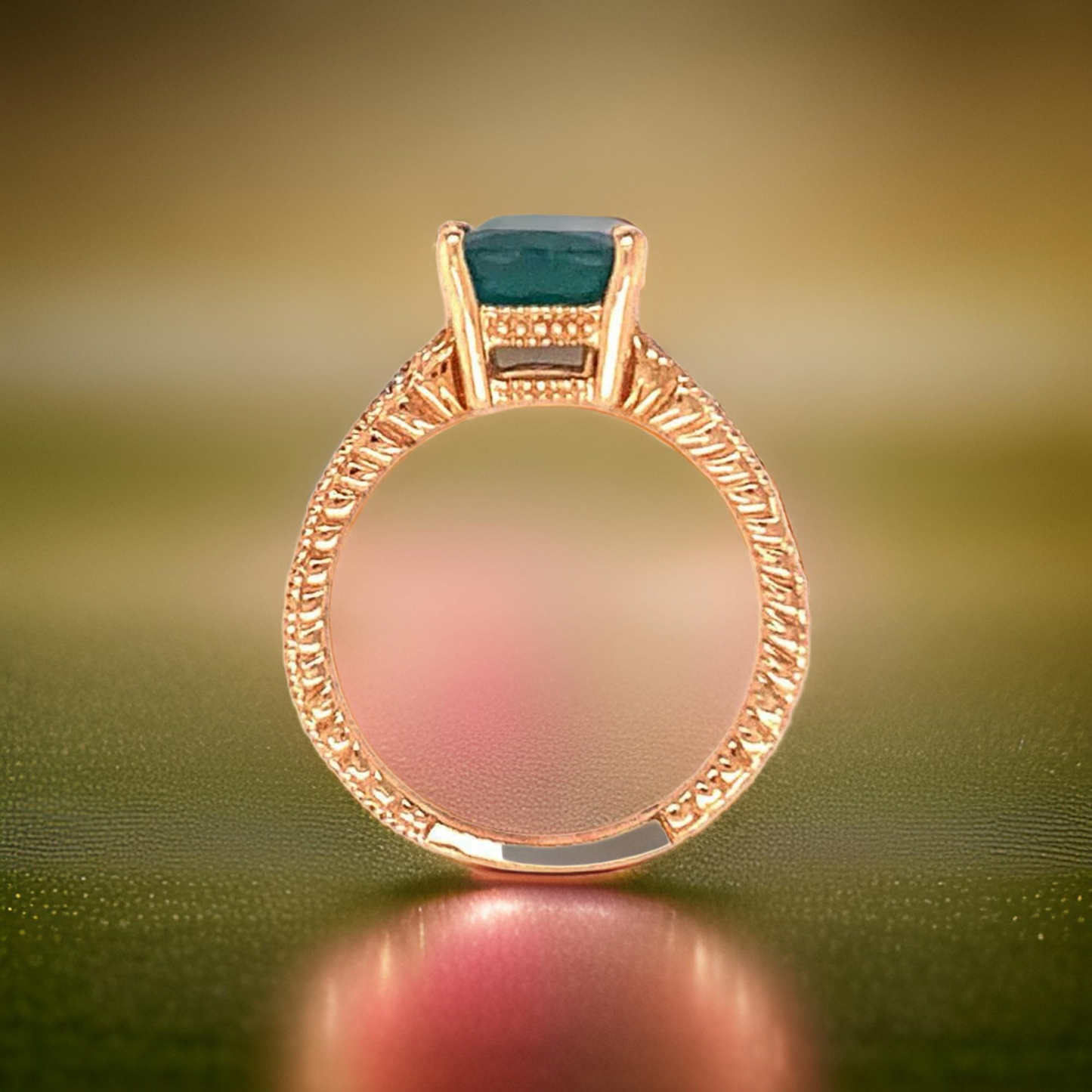 Diamond Emerald Ring 14k Gold 2.01 TCW Women Certified $3,950 914185