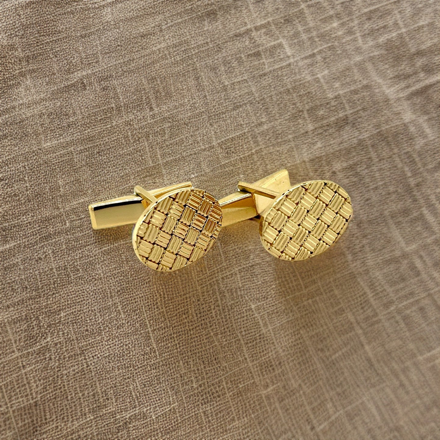 Tiffany & Co Estate Cufflinks 14k Y Gold TIF334 - Certified Fine Jewelry