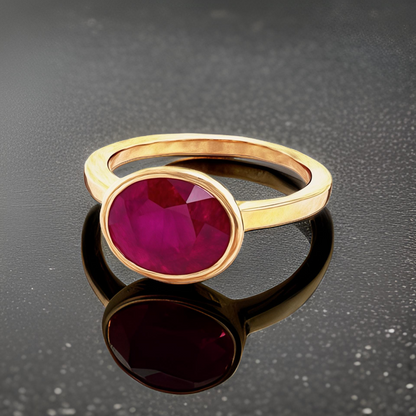 Natural Ruby Ring 6.5 14k Yellow Gold 4.51 TCW Certified $2,950 221352