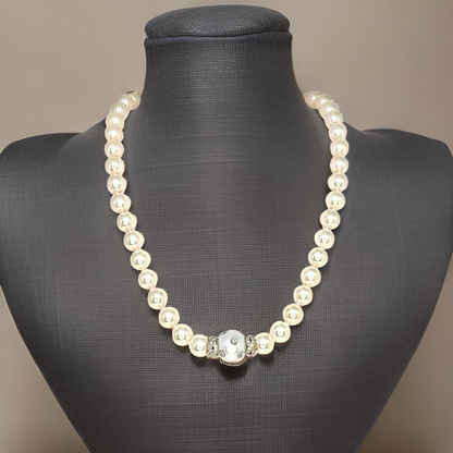 Diamond South Sea Akoya Pearl Necklace 14k Gold 13 mm 18" Certified $12,950 921560