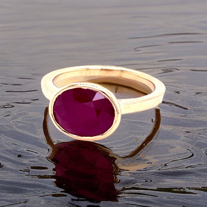 Natural Ruby Ring 6.5 14k Yellow Gold 4.51 TCW Certified $2,950 221352 - Certified Fine Jewelry