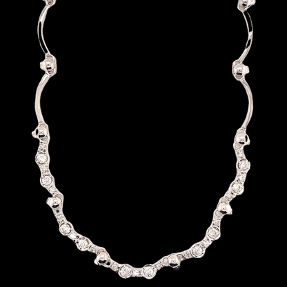 Diamond 14k Gold Necklace 1.5 CT 16.50 inch Certified $4,950 822590