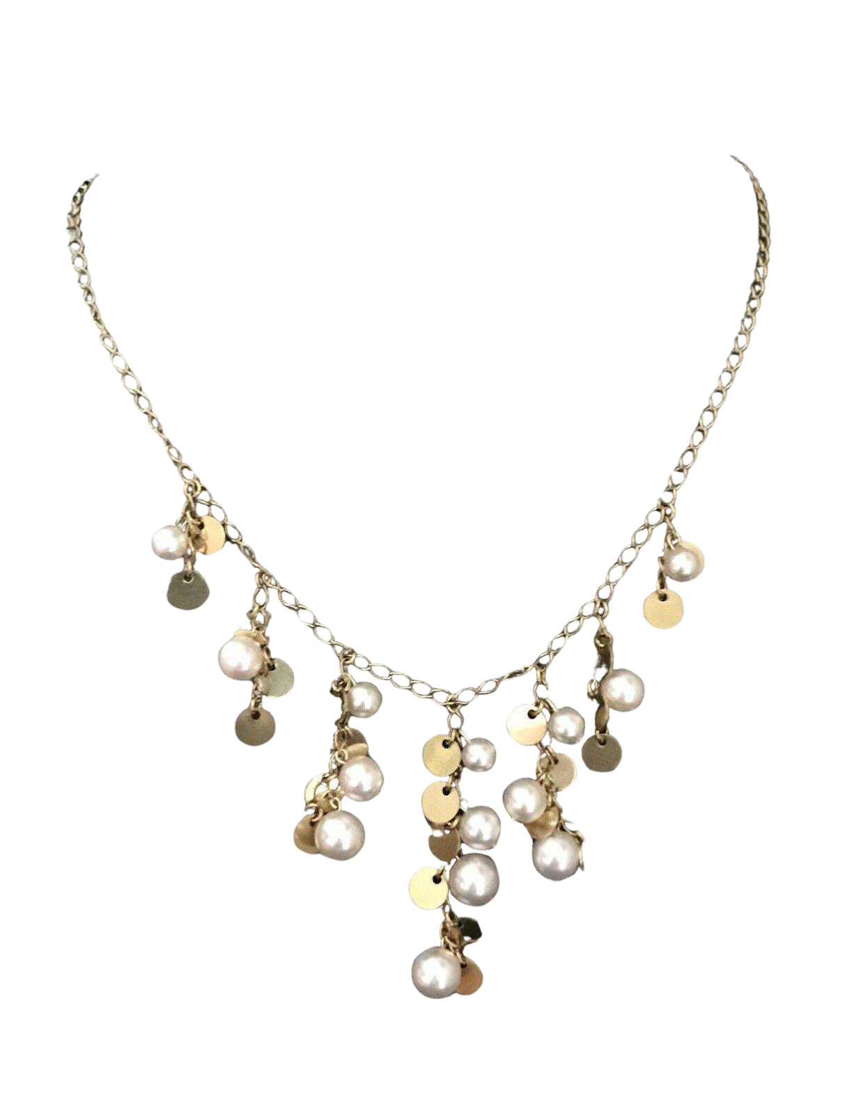 Akoya Pearl 14k Gold Necklace 8 mm 17"  Italy Certified $3,950 817023