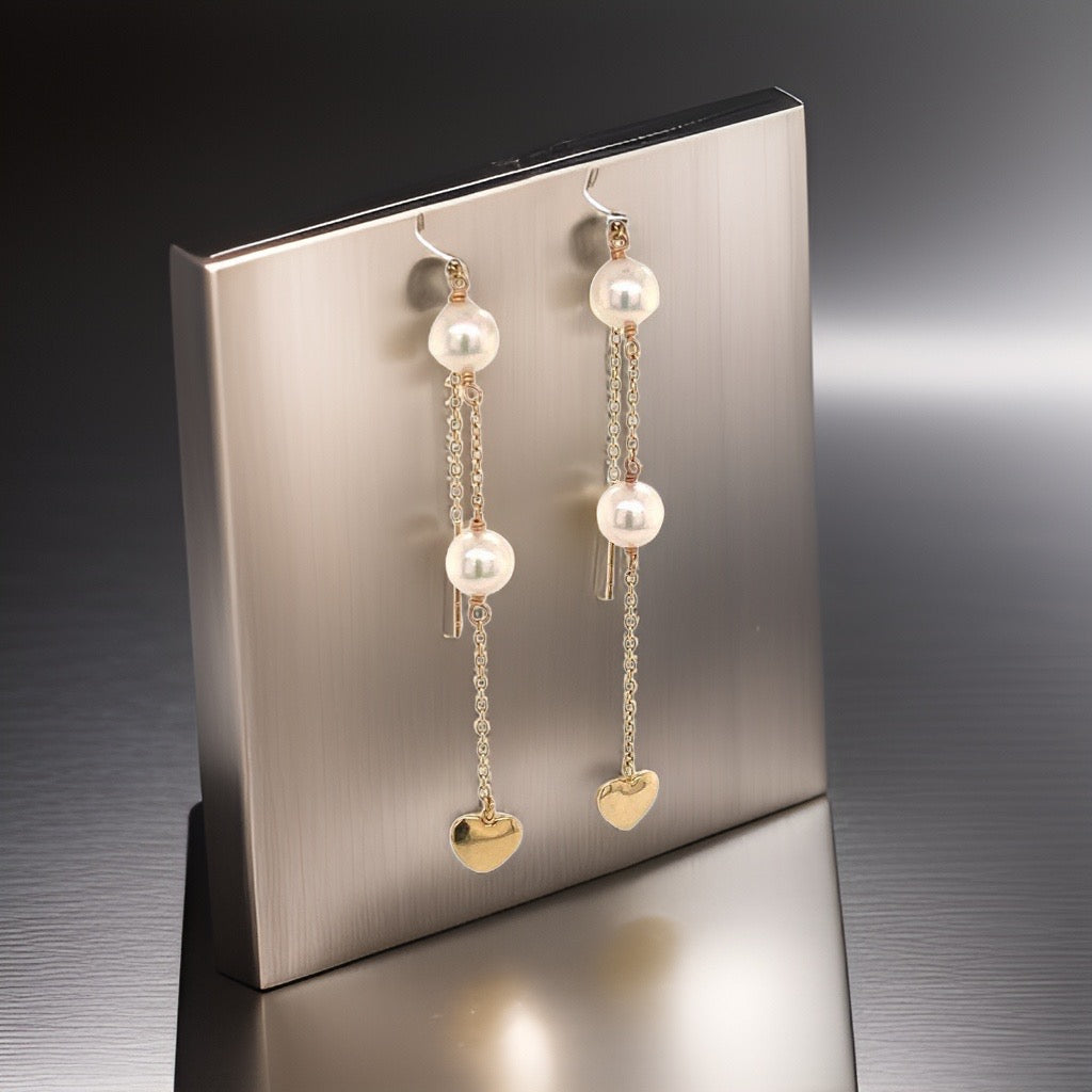 Akoya Pearl Earrings 14 KT Gold Certified $890 013428 - Certified Fine Jewelry
