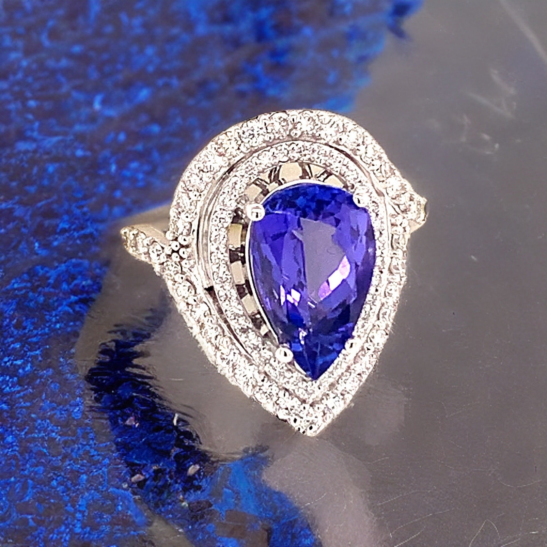 Natural Tanzanite Diamond Ring 14k Gold 4.54 TCW GIA Certified $5,950 111877 - Certified Fine Jewelry