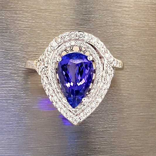 Natural Tanzanite Diamond Ring 14k Gold 4.54 TCW GIA Certified $5,950 111877 - Certified Fine Jewelry