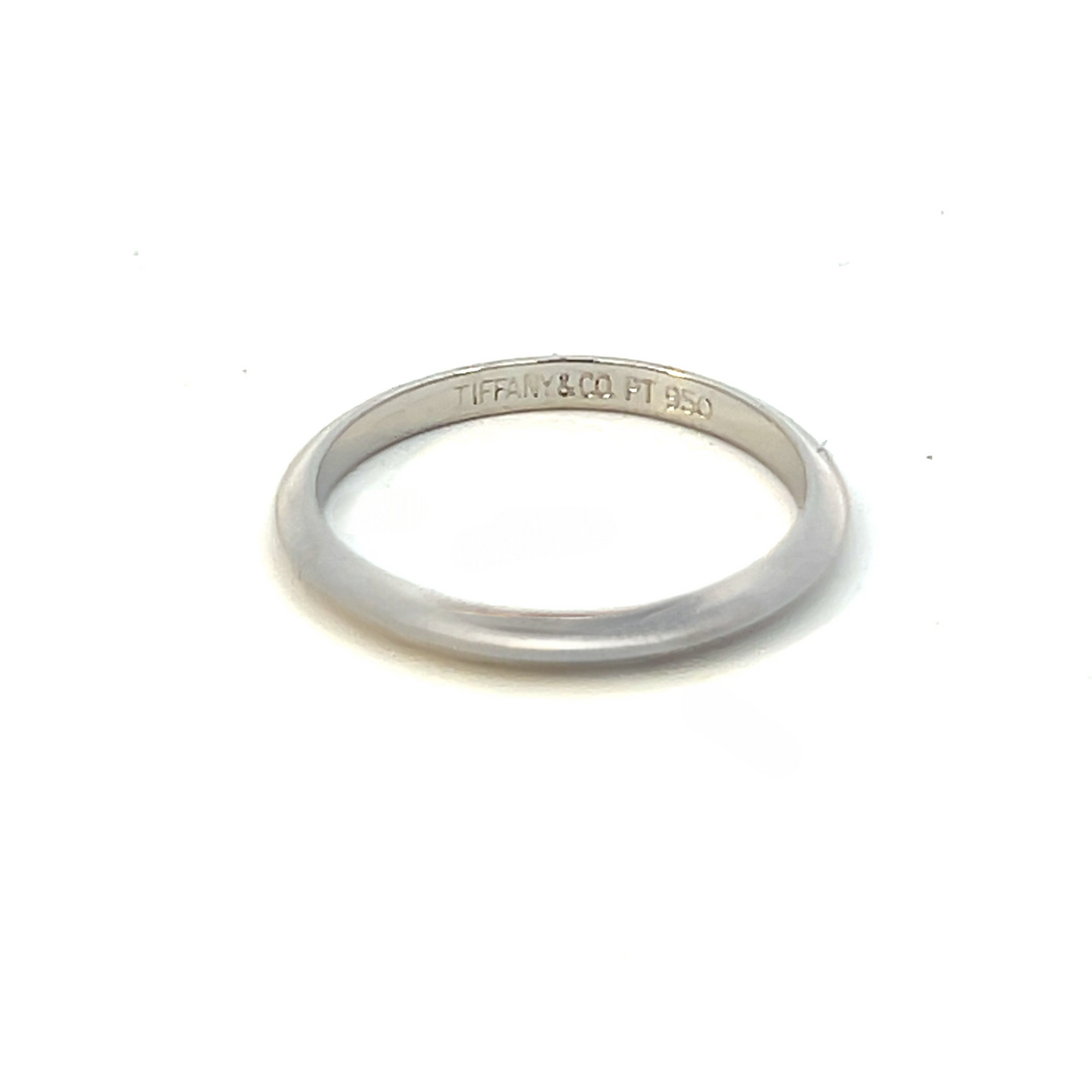 Tiffany & Co Estate Wedding Band Platinum 2 mm Thick TIF744