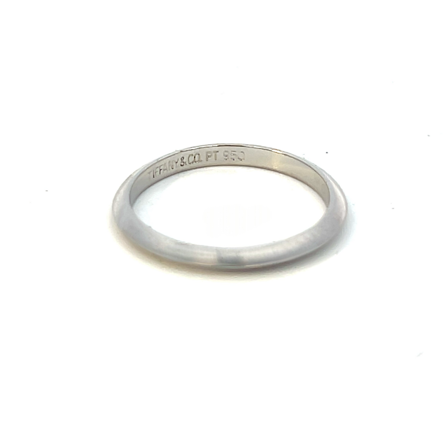 Tiffany & Co Estate Wedding Band Platinum 2 mm Thick TIF744