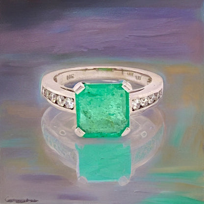 Diamond Emerald Ring 14k Gold 2.55 TCW Women Certified $3,800 912292 - Certified Fine Jewelry