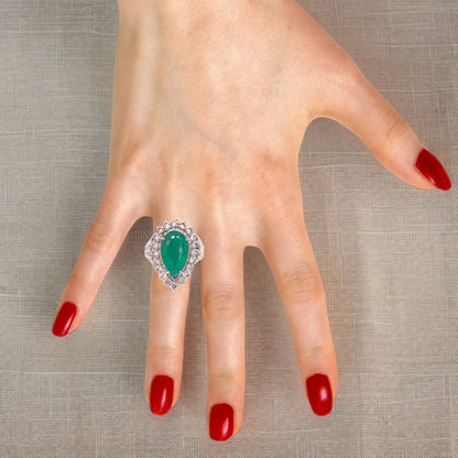 Diamond Emerald Ring 7.50 TCW 18 KT GIA Certified $8,950 915169
