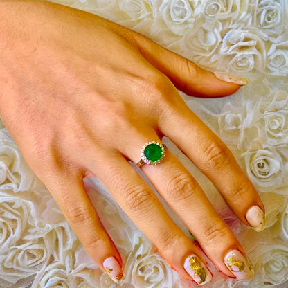 Natural Emerald Diamond Ring 14k Gold 2.83 TCW Certified $4,950 213252