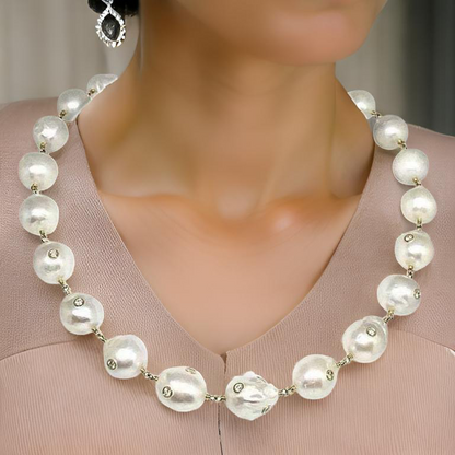 South Sea Pearl Diamond Necklace 18K Gold 13.4mm 18" Certified $14,200 822106