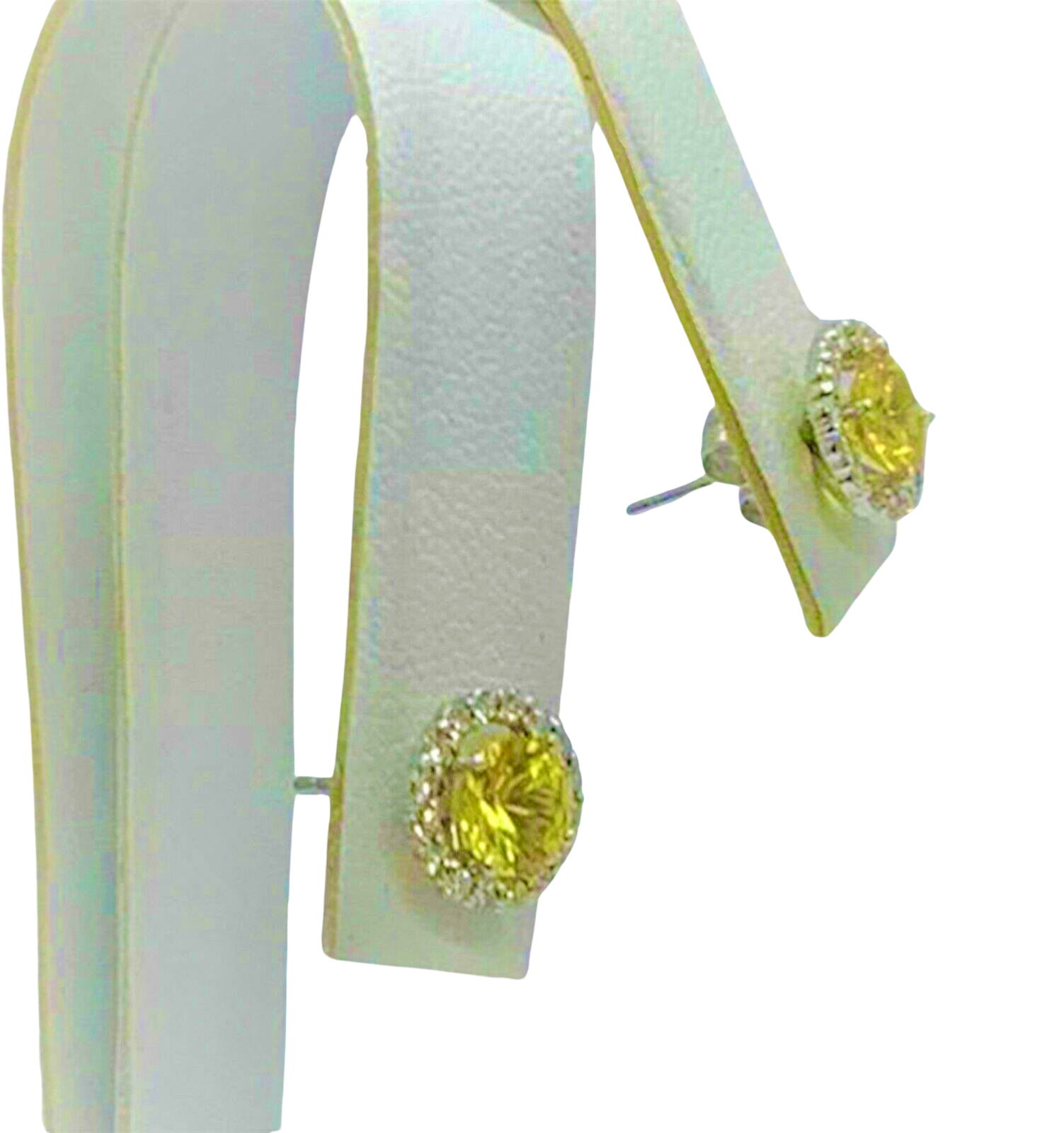 Diamond Sapphire Stud Earrings 14k Gold 1.74 CTW Certified $2,950 010287 - Certified Fine Jewelry