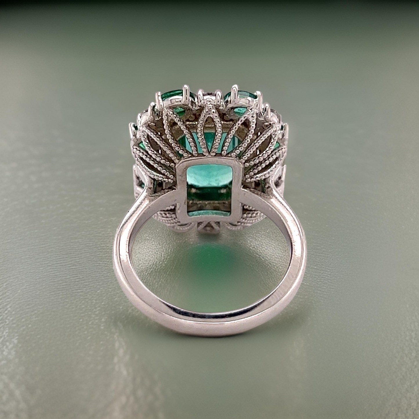 Natural Emerald Diamond Ring 6.5 14k Gold 4.52 TCW GIA Certified $12,950 210738