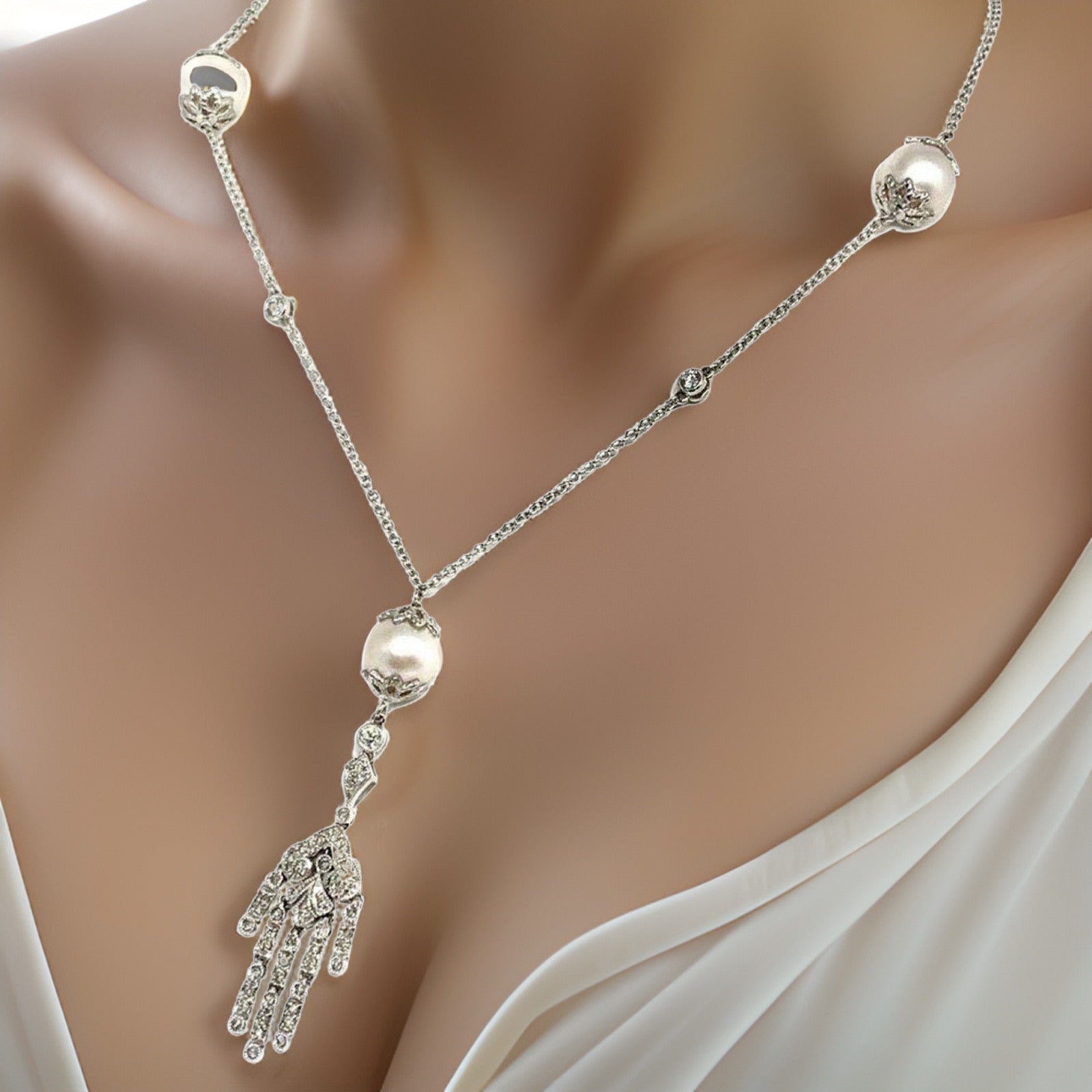 South Sea Pearl Drop Necklace 14k Gold 9.00 mm Pearl Certified $4,250 821050 - Certified Fine Jewelry