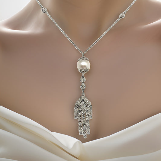 South Sea Pearl Drop Necklace 14k Gold 9.00 mm Pearl Certified $4,250 821050 - Certified Fine Jewelry