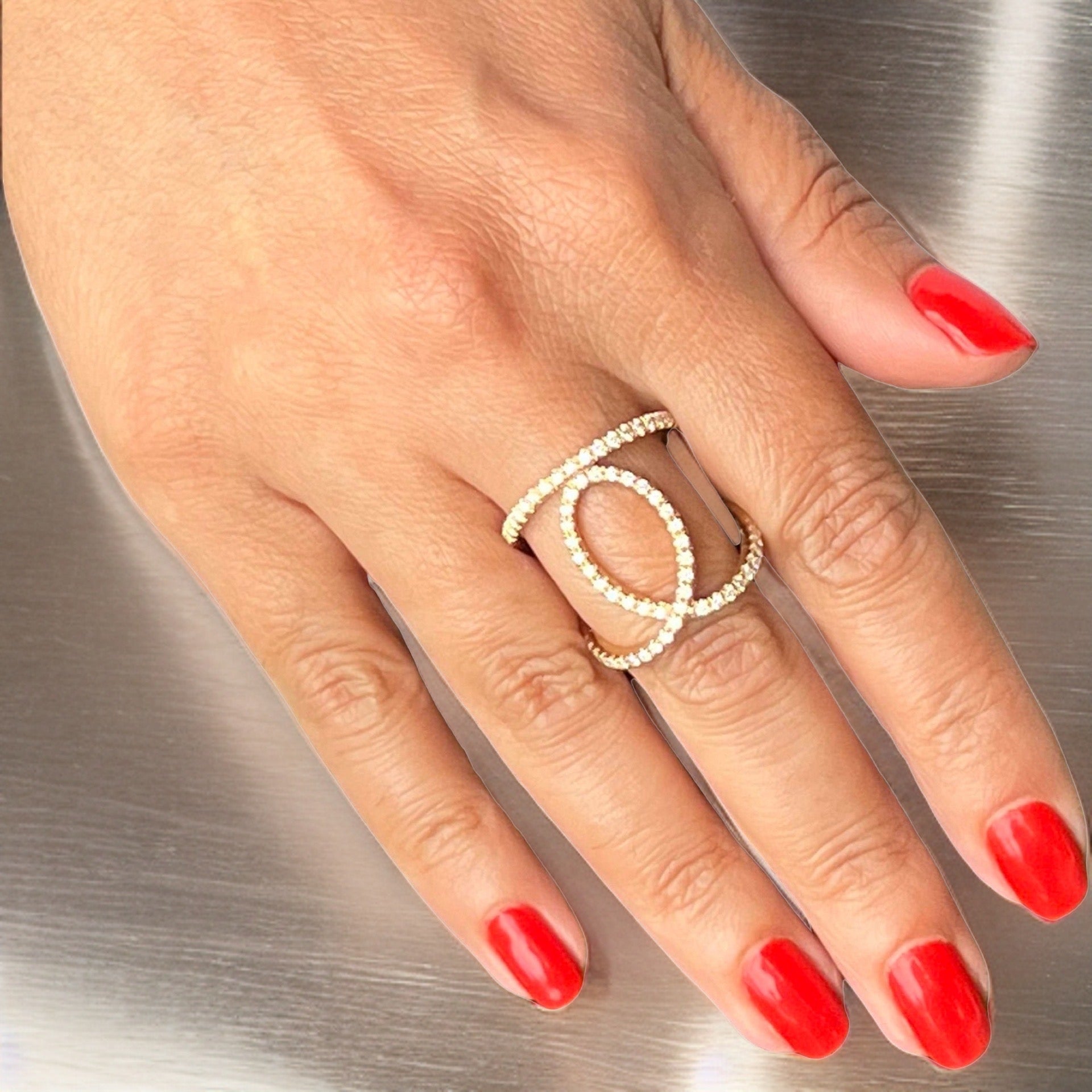 Diamond Ring 14k Gold 0.85 TCW Size 9.25 Certified $5,950 215643 - Certified Fine Jewelry