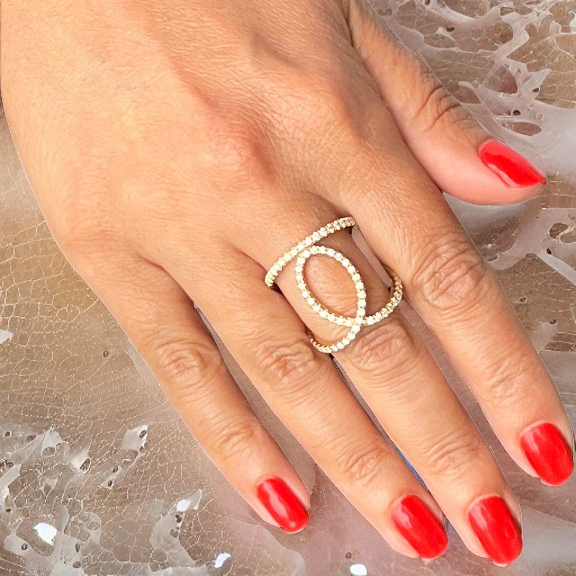 Diamond Ring 14k Gold 0.85 TCW Size 9.25 Certified $5,950 215643 - Certified Fine Jewelry