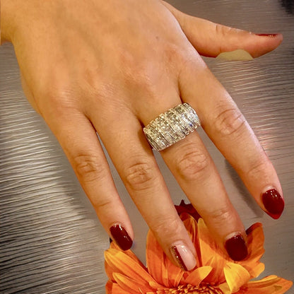 Diamond Ring 14k Gold Statement Women Certified $3,000 606240