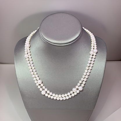 Akoya Pearl Necklace 14k Yellow Gold 37.25" 8.5 mm Certified $5,950 114457