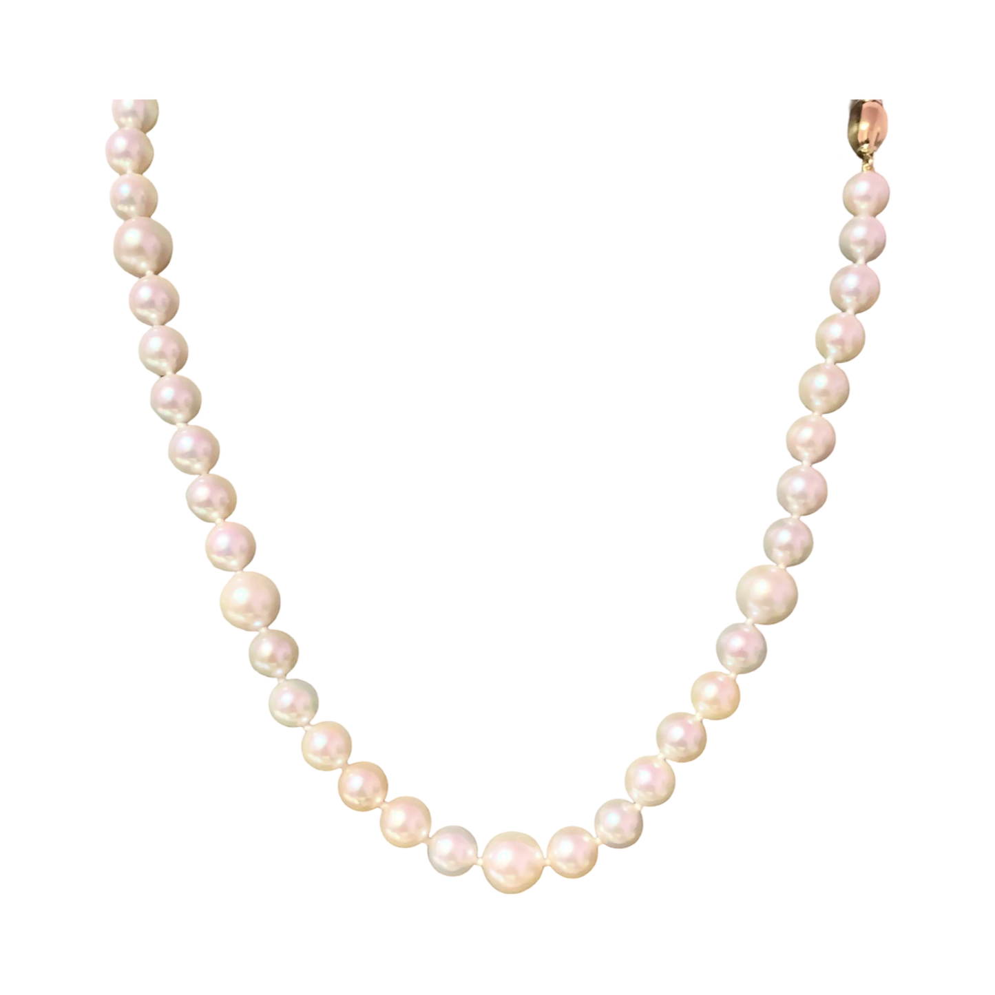 Akoya Pearl Necklace 14k Gold 18" 8.5 mm Certified $3,975 114987