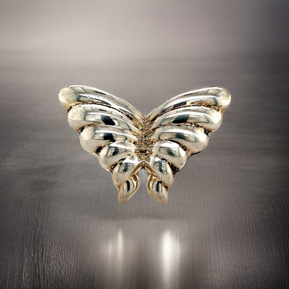 Tiffany & Co Estate Butterfly Brooch Sterling Silver 1.5" 10.3 Grams TIF359 - Certified Fine Jewelry