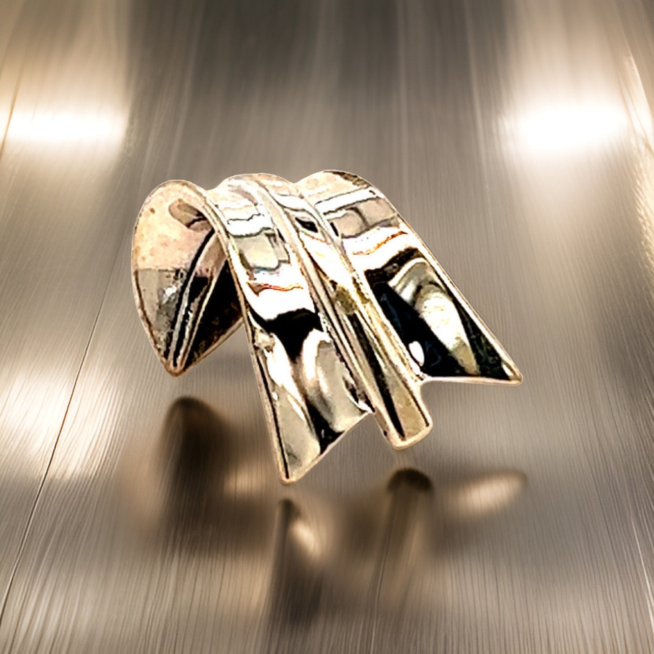 Tiffany & Co Estate "Wave" Tie Pin Sterling Silver 2.7 Grams TIF223