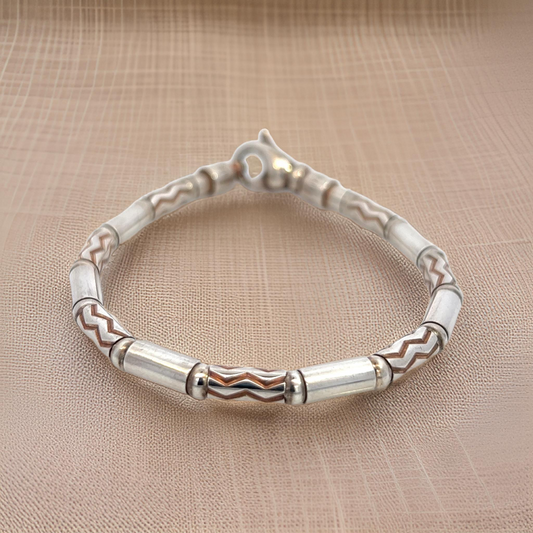 Tiffany & Co Estate Aztec Bracelet Sterling Silver 21.7 Grams TIF792